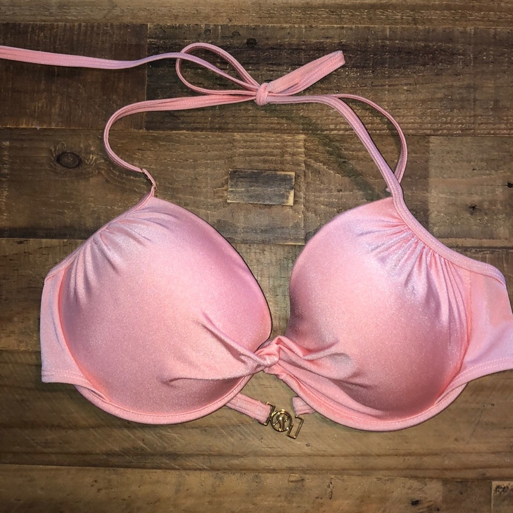 Victoria Secret Swim 36 D Light Pink Bikini Top